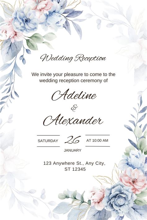 Free, Beautiful Invitation Card Templates to Personalize .